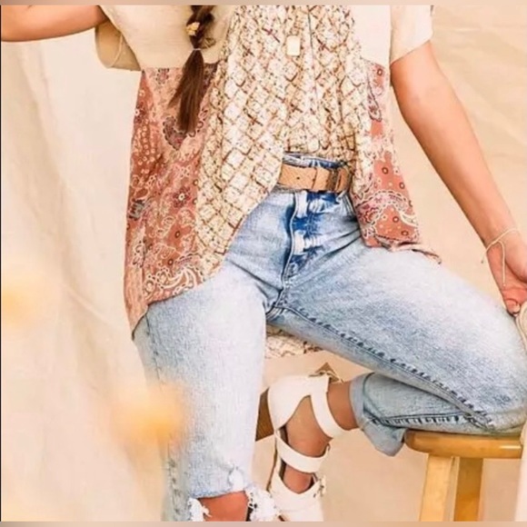 Gimmicks by BKE fun flirty boho XS top - Picture 3 of 10